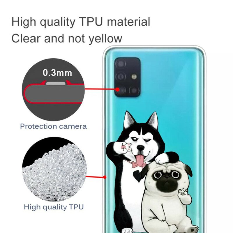 Cover Samsung Galaxy A71 Cani Divertenti