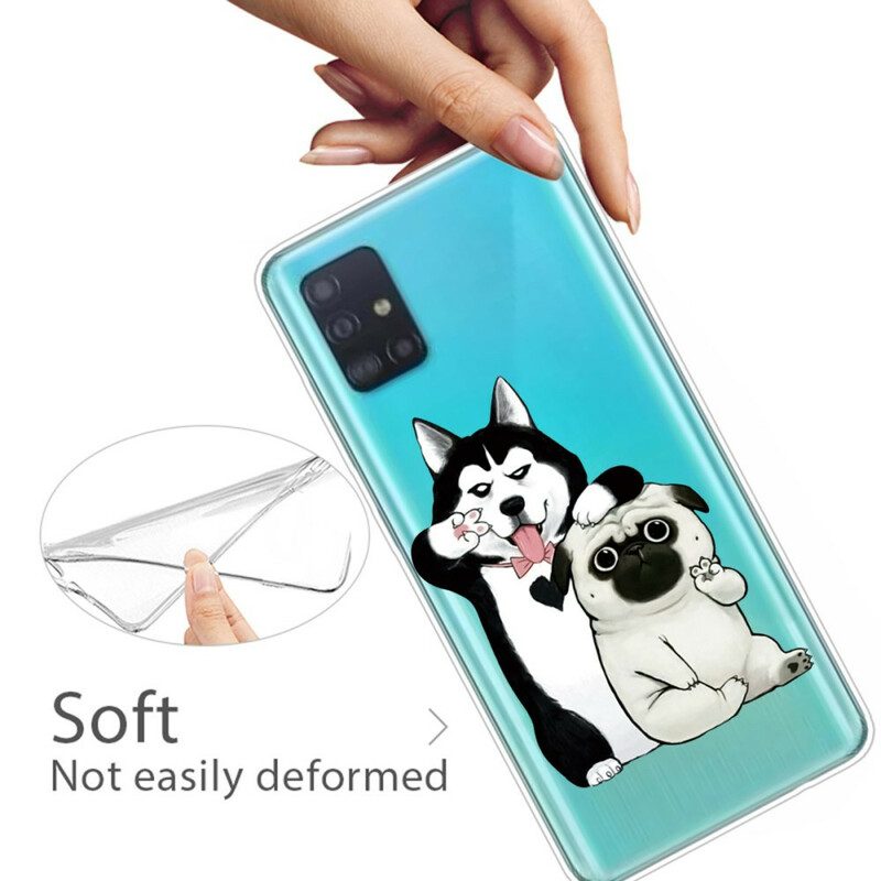 Cover Samsung Galaxy A71 Cani Divertenti