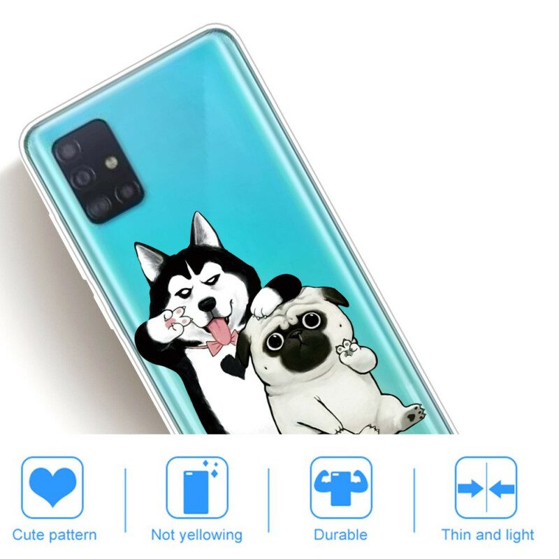 Cover Samsung Galaxy A71 Cani Divertenti