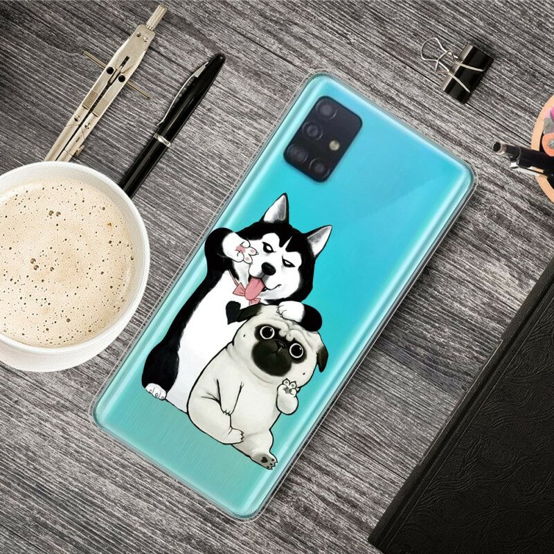 Cover Samsung Galaxy A71 Cani Divertenti