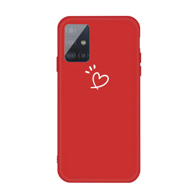 Cover Samsung Galaxy A71 Cuore Pulsante In Silicone