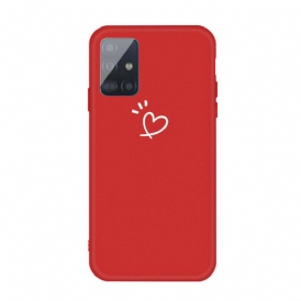 Cover Samsung Galaxy A71 Cuore Pulsante In Silicone