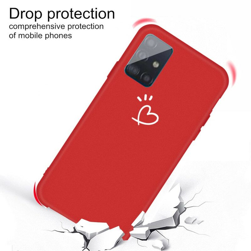 Cover Samsung Galaxy A71 Cuore Pulsante In Silicone