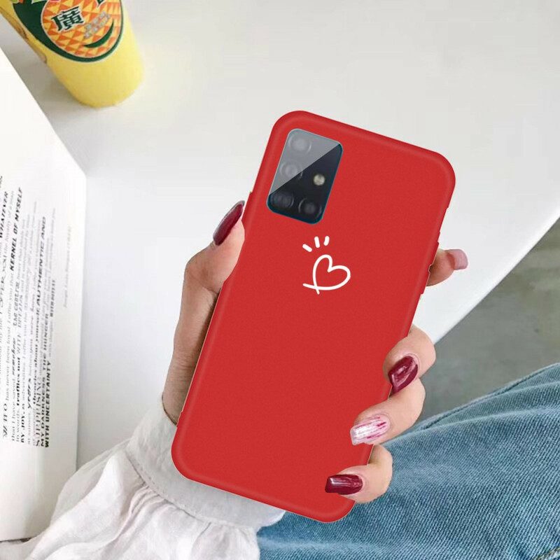 Cover Samsung Galaxy A71 Cuore Pulsante In Silicone