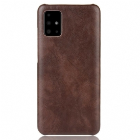 Cover Samsung Galaxy A71 Effetto Pelle Litchi