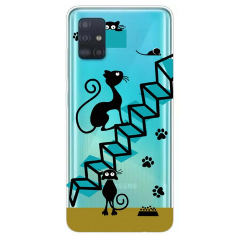 Cover Samsung Galaxy A71 Gatti Divertenti