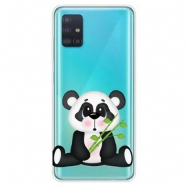 Cover Samsung Galaxy A71 Panda Triste Senza Soluzione Di Continuità