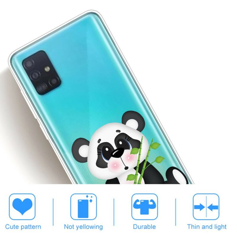 Cover Samsung Galaxy A71 Panda Triste Senza Soluzione Di Continuità