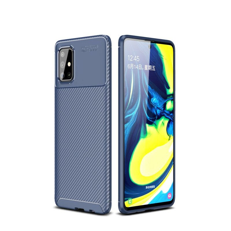 Cover Samsung Galaxy A71 Struttura Flessibile In Fibra Di Carbonio