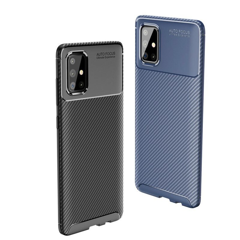 Cover Samsung Galaxy A71 Struttura Flessibile In Fibra Di Carbonio