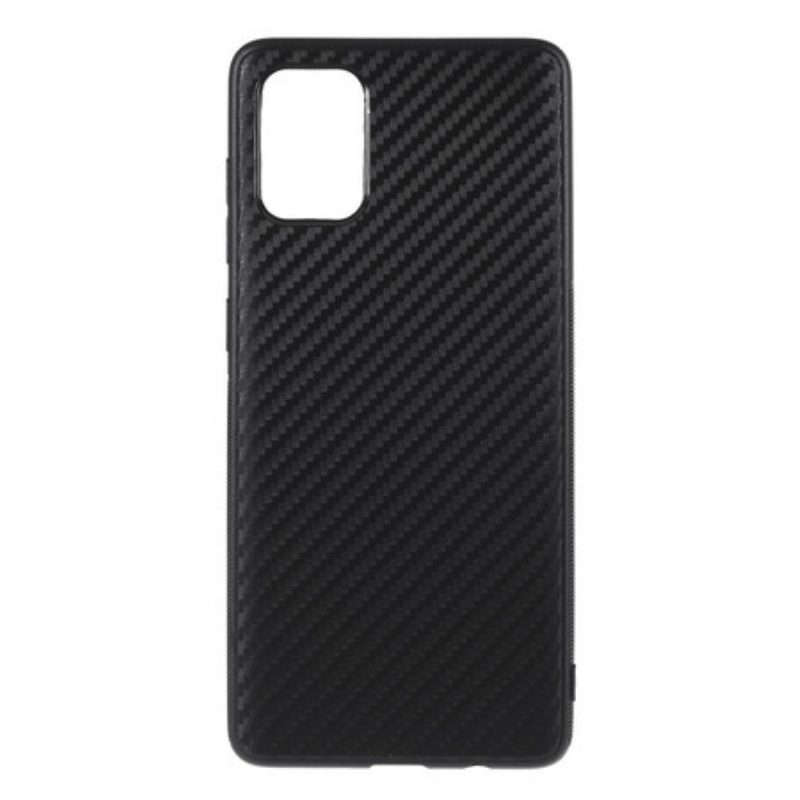 Cover Samsung Galaxy A71 Struttura In Fibra Di Carbonio