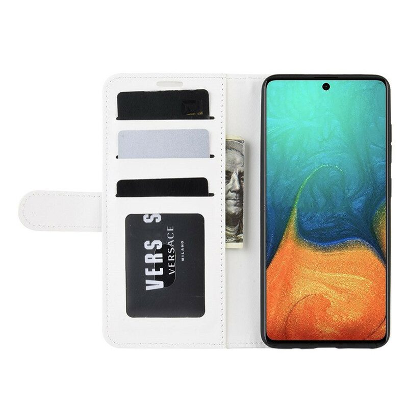 Custodia A Portafoglio Samsung Galaxy A71 Effetto Pelle Pregiata