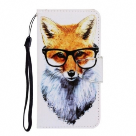 Custodia in pelle Samsung Galaxy A71 Brainy Fox Con Cinturino