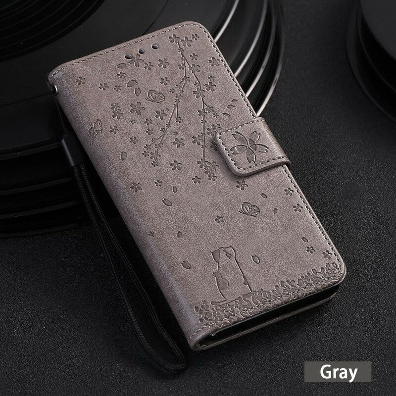 Custodia in pelle Samsung Galaxy A71 Cordino Sogno Ad Occhi Aperti