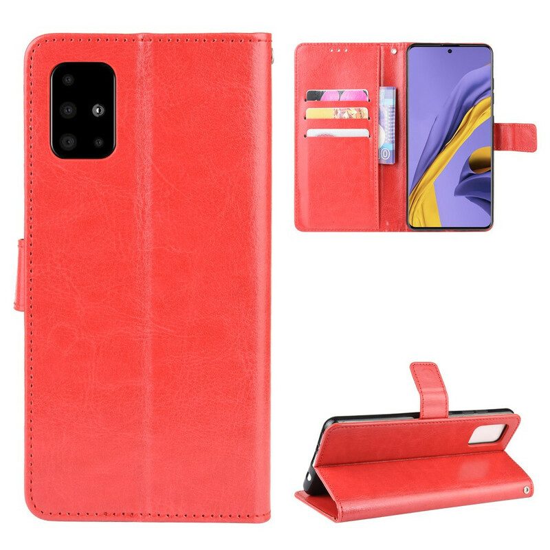 Custodia in pelle Samsung Galaxy A71 Ecopelle Appariscente