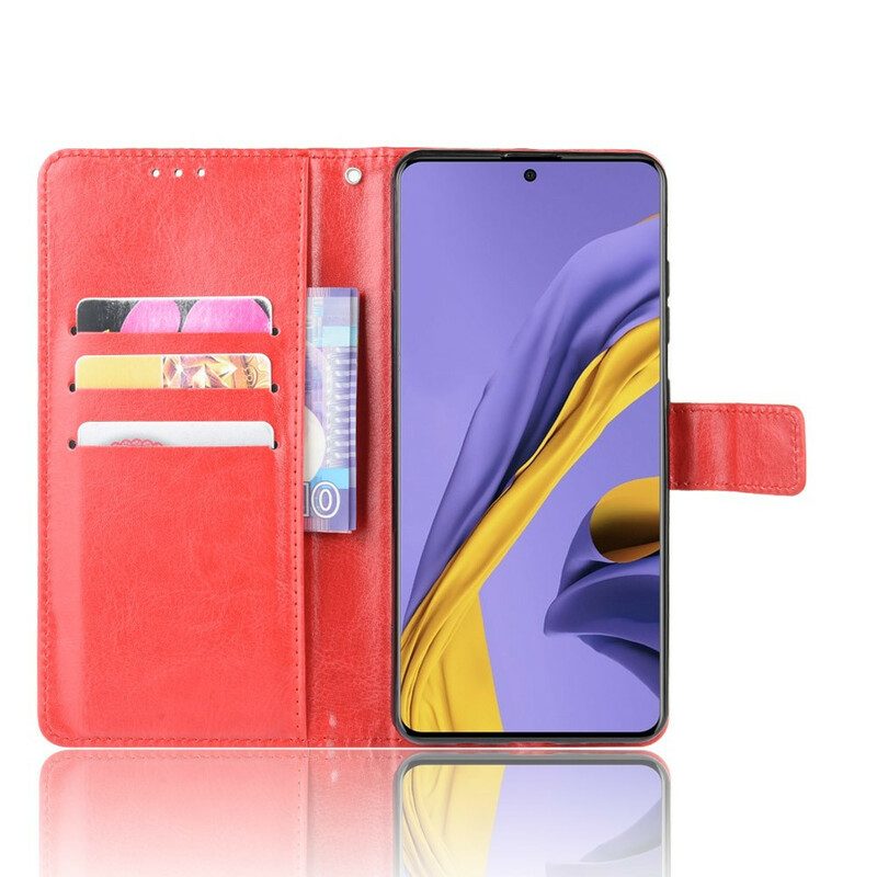 Custodia in pelle Samsung Galaxy A71 Ecopelle Appariscente