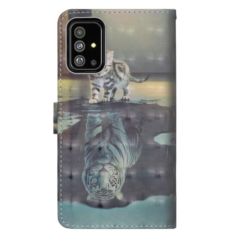 Custodia in pelle Samsung Galaxy A71 Ernesto La Tigre