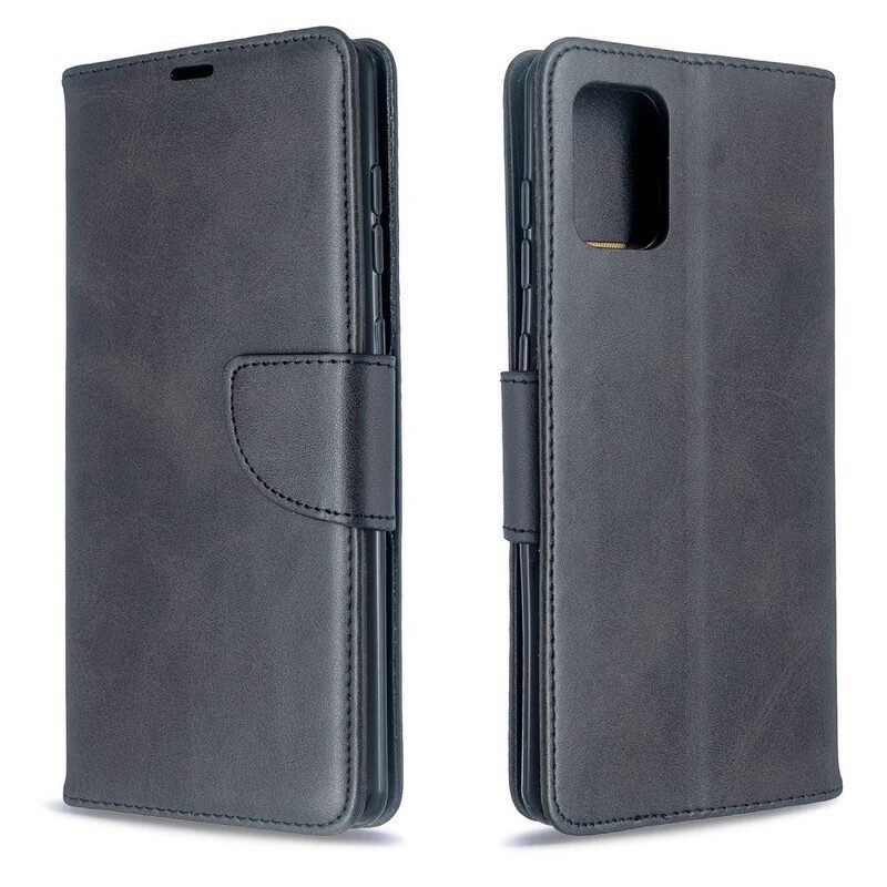 Custodia in pelle Samsung Galaxy A71 Folio Cover Lembo Liscio Obliquo