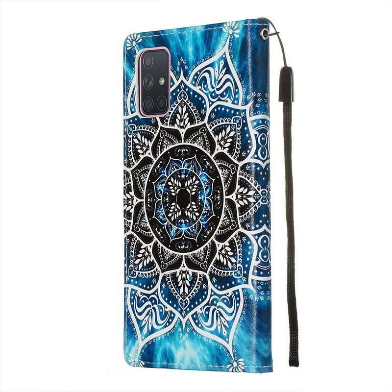 Custodia in pelle Samsung Galaxy A71 Mandala Nel Cielo