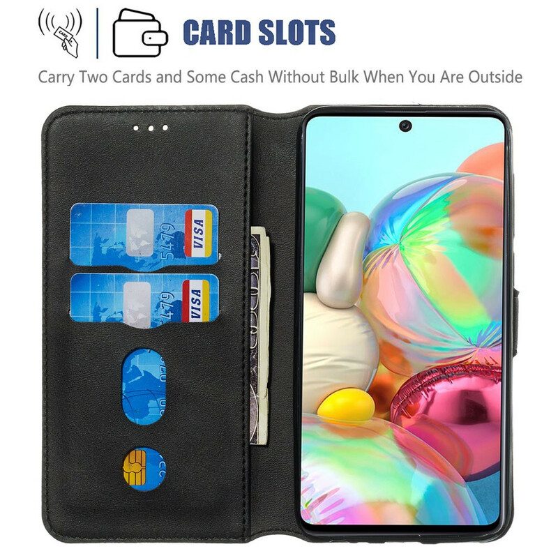 Custodia in pelle Samsung Galaxy A71 Serie Di Colori Solidi