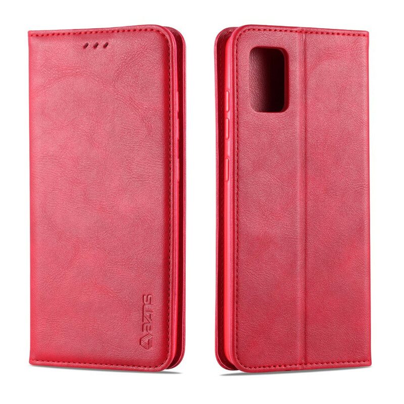 Folio Cover Samsung Galaxy A71 Custodia in pelle Azns Retrò