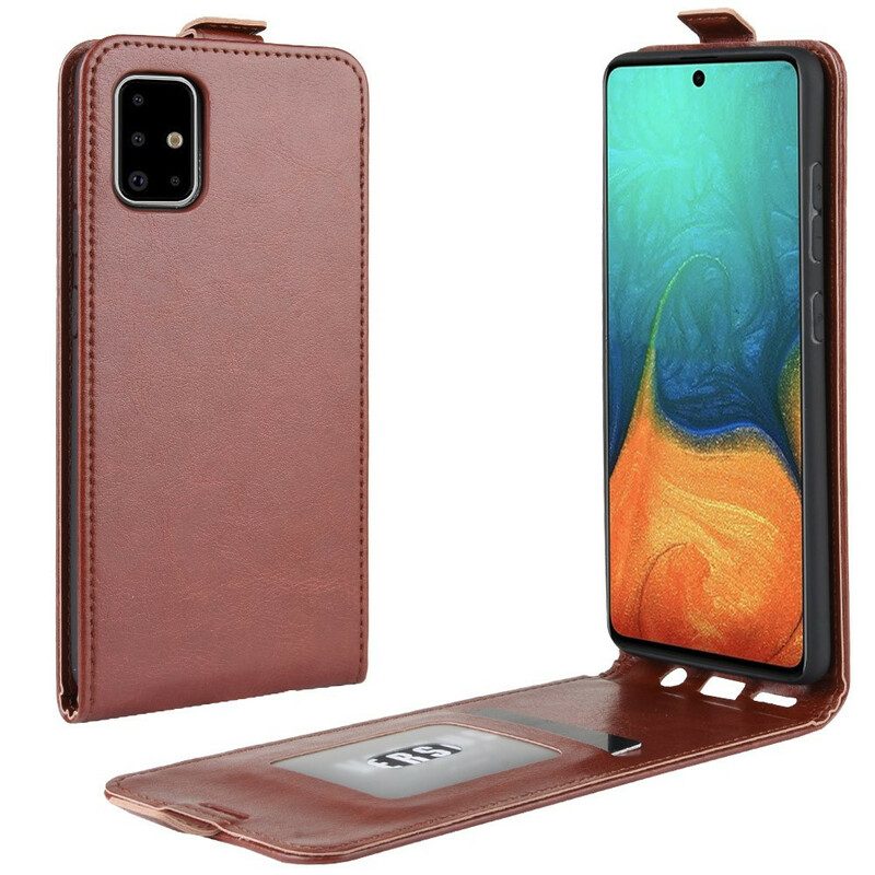 Folio Cover Samsung Galaxy A71 Custodia in pelle Effetto Pelle Pieghevole