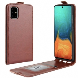 Folio Cover Samsung Galaxy A71 Custodia in pelle Effetto Pelle Pieghevole