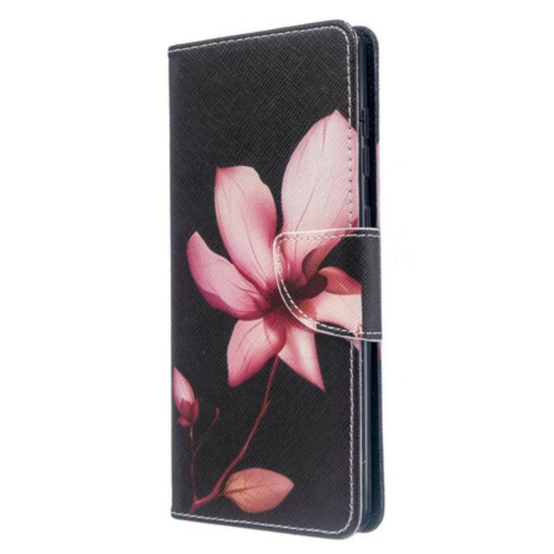 Folio Cover Samsung Galaxy A71 Fiore Rosa