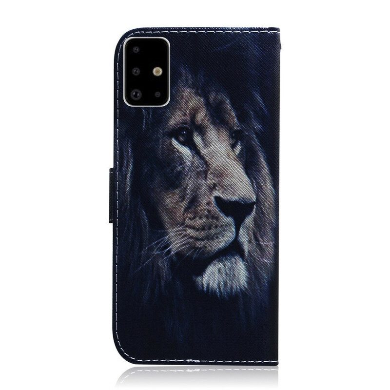 Folio Cover Samsung Galaxy A71 Leone Sognante