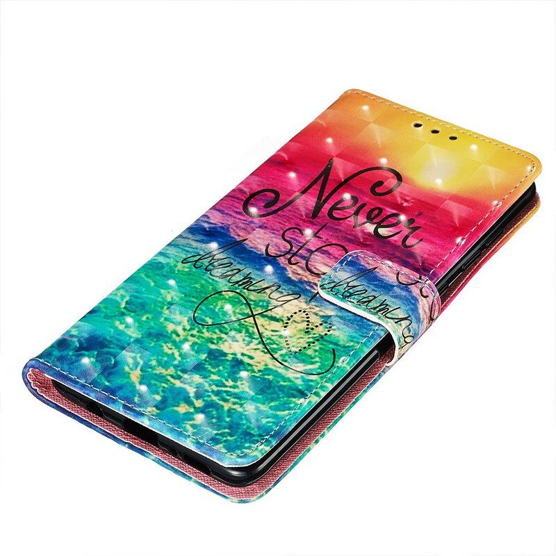 Folio Cover Samsung Galaxy A71 Non Smettere Mai Di Sognare