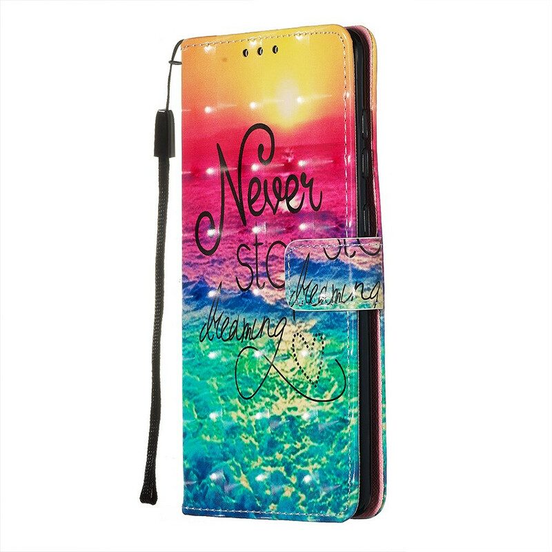 Folio Cover Samsung Galaxy A71 Non Smettere Mai Di Sognare