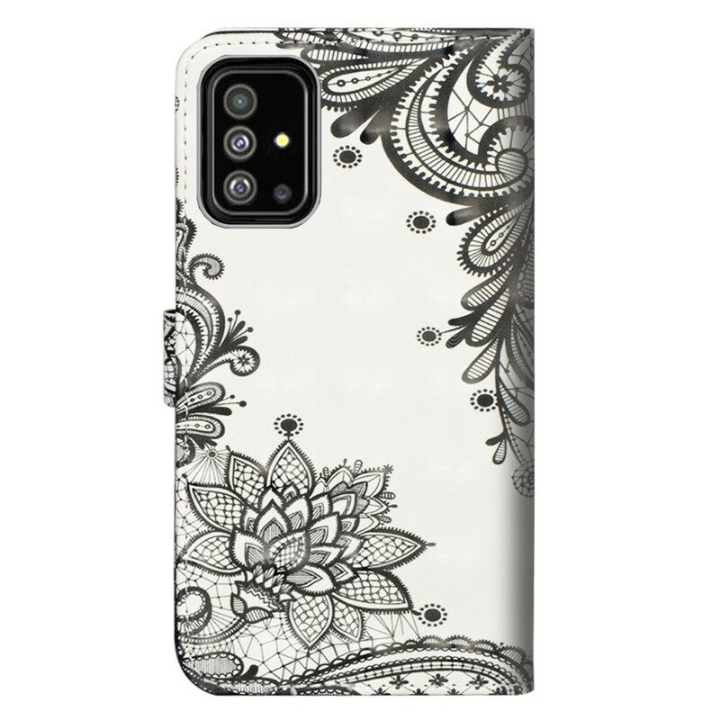 Folio Cover Samsung Galaxy A71 Pizzo Elegante