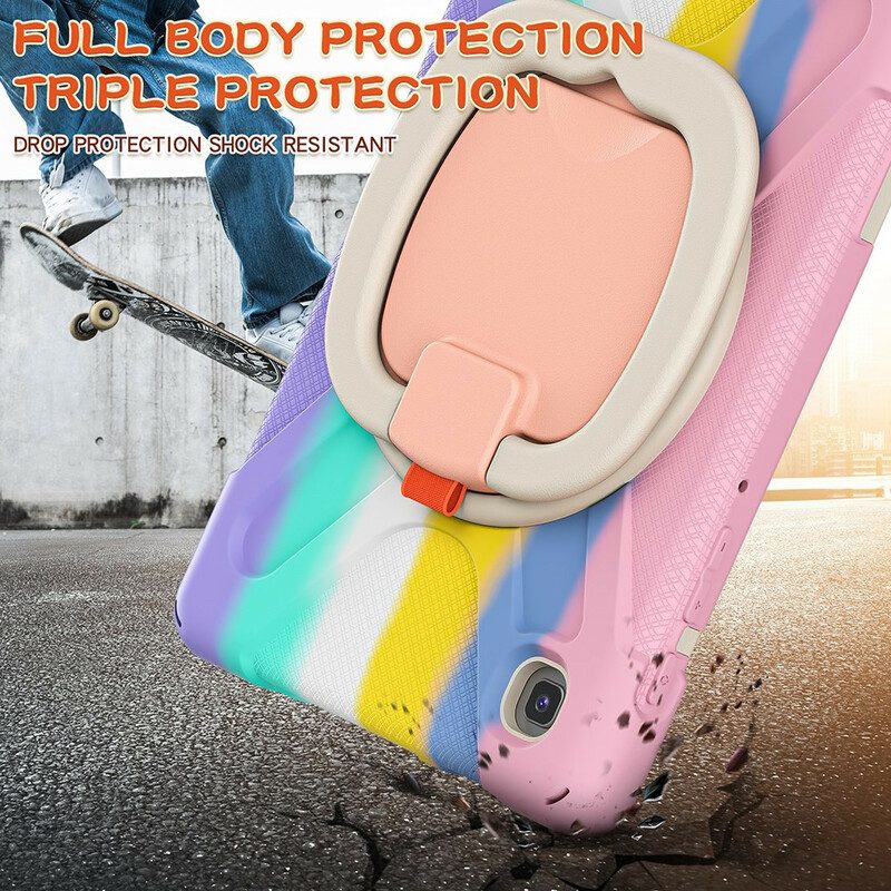 Cover Samsung Galaxy Tab A7 Lite Colore Supporto Anello Ultra Resistente