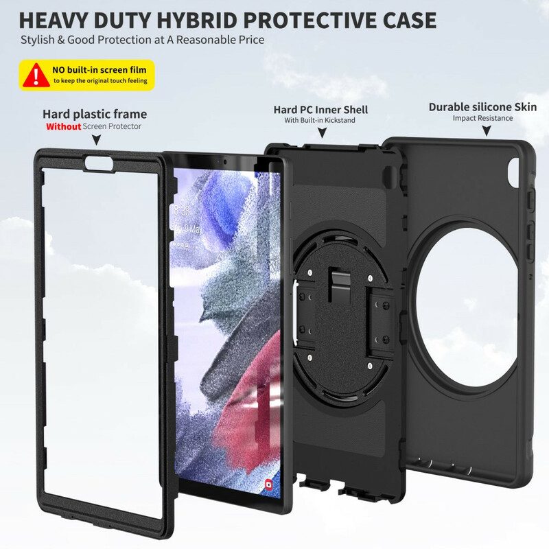 Cover Samsung Galaxy Tab A7 Lite Tripla Protezione Con Cinturino E Supporto