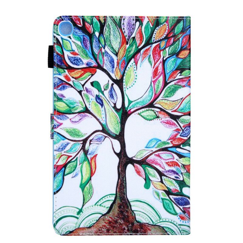 Custodia in pelle Samsung Galaxy Tab A7 Lite Albero Multicolore