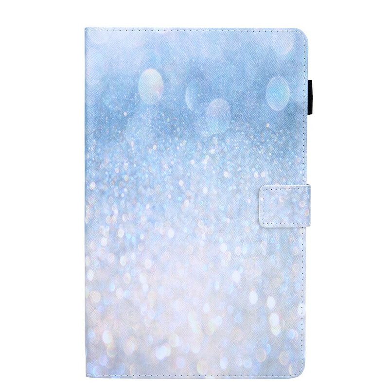 Custodia in pelle Samsung Galaxy Tab A7 Lite Elemento Paillettes