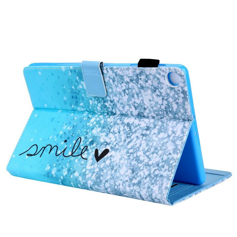 Custodia in pelle Samsung Galaxy Tab A7 Lite Elemento Paillettes