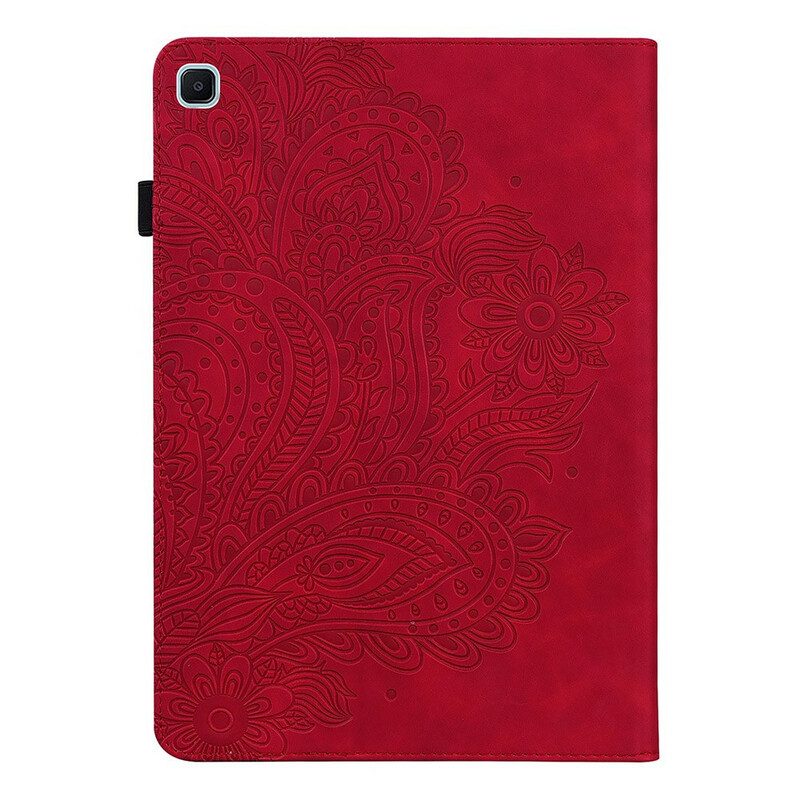 Custodia in pelle Samsung Galaxy Tab A7 Lite Fiore Mandala