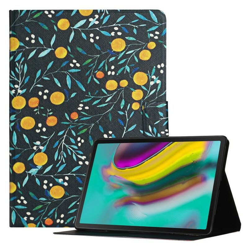 Custodia in pelle Samsung Galaxy Tab A7 Lite Fiori Fiori Fiori