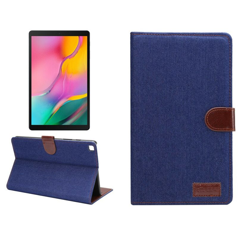 Custodia in pelle Samsung Galaxy Tab A7 Lite Jeans