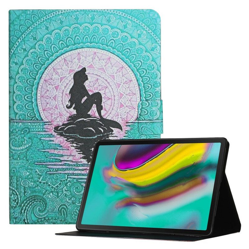 Custodia in pelle Samsung Galaxy Tab A7 Lite Mandala Sirena