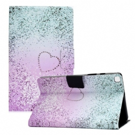 Custodia in pelle Samsung Galaxy Tab A7 Lite Paillettes Lucide