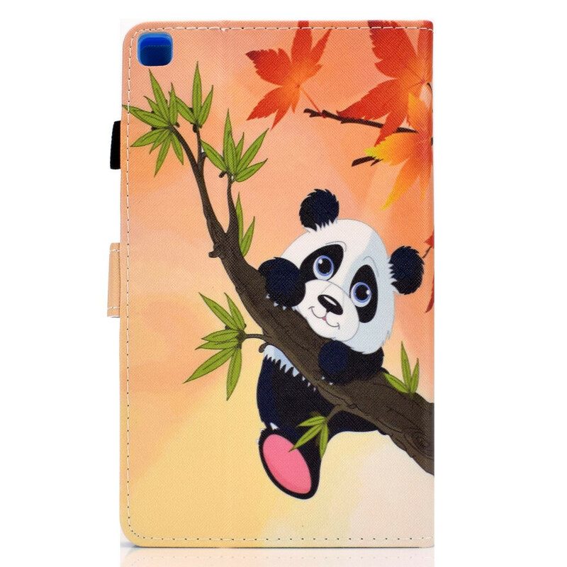 Custodia in pelle Samsung Galaxy Tab A7 Lite Panda Carino