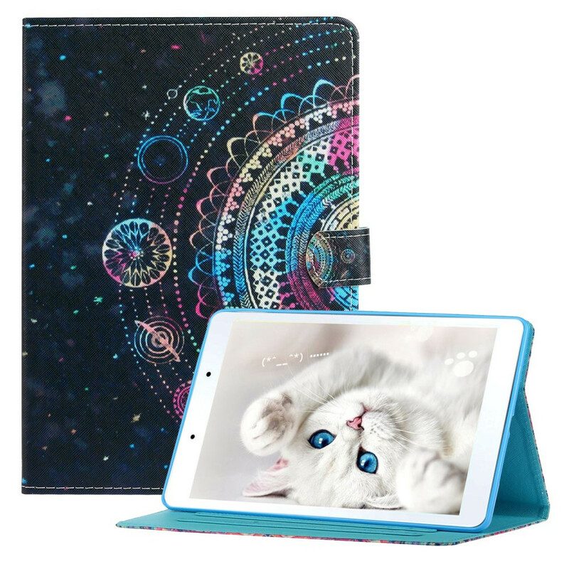 Custodia in pelle Samsung Galaxy Tab A7 Lite Serie Di Arte Mandala