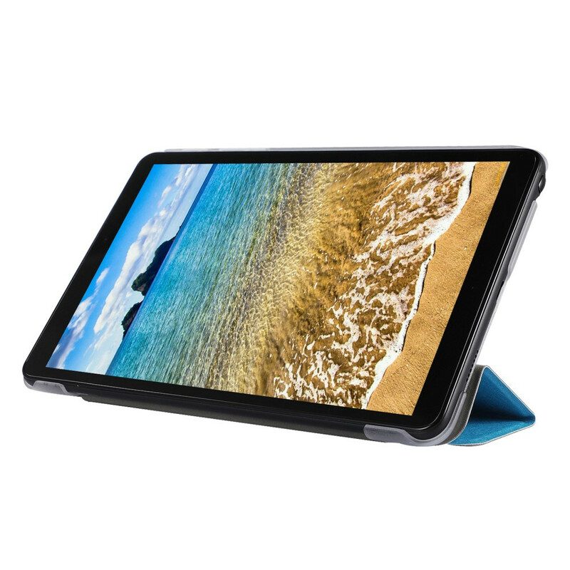 Custodia Samsung Galaxy Tab A7 Lite Trama Di Seta In Ecopelle