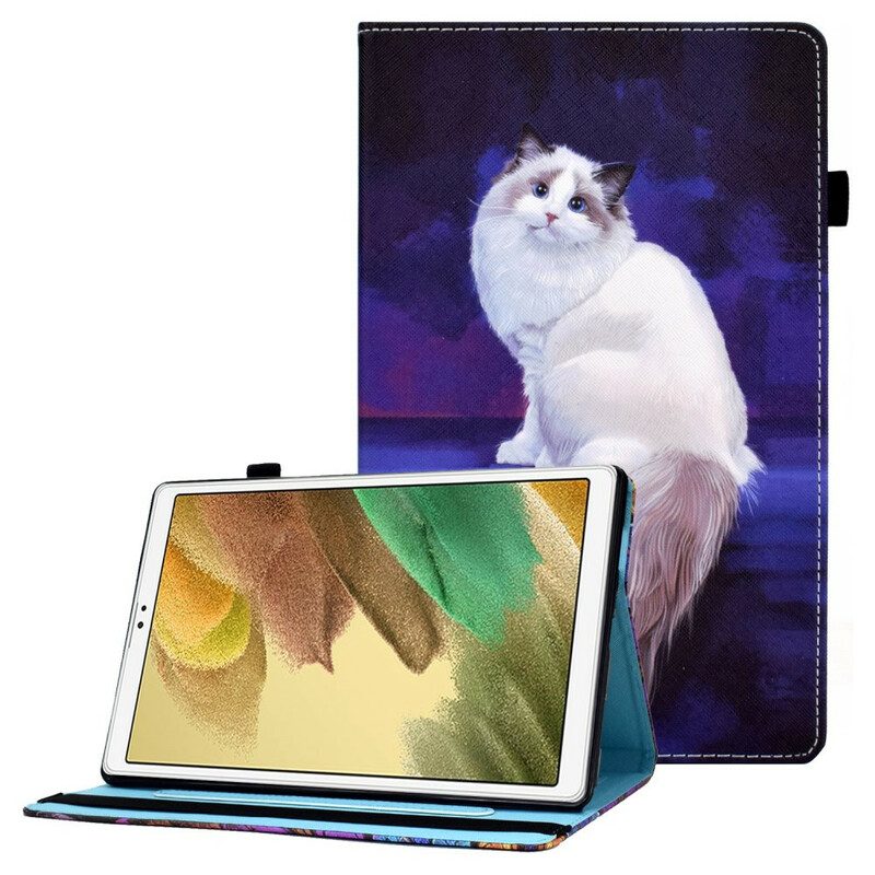 Folio Cover Samsung Galaxy Tab A7 Lite Gatto Bianco