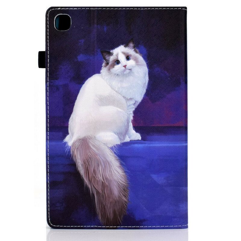 Folio Cover Samsung Galaxy Tab A7 Lite Gatto Bianco