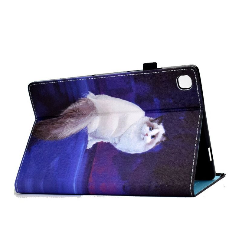 Folio Cover Samsung Galaxy Tab A7 Lite Gatto Bianco