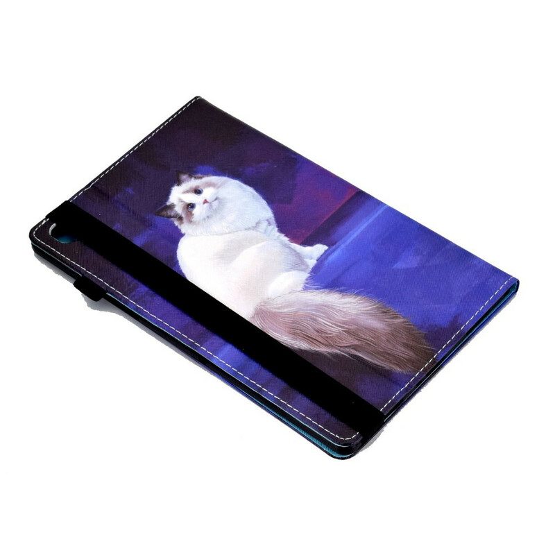 Folio Cover Samsung Galaxy Tab A7 Lite Gatto Bianco