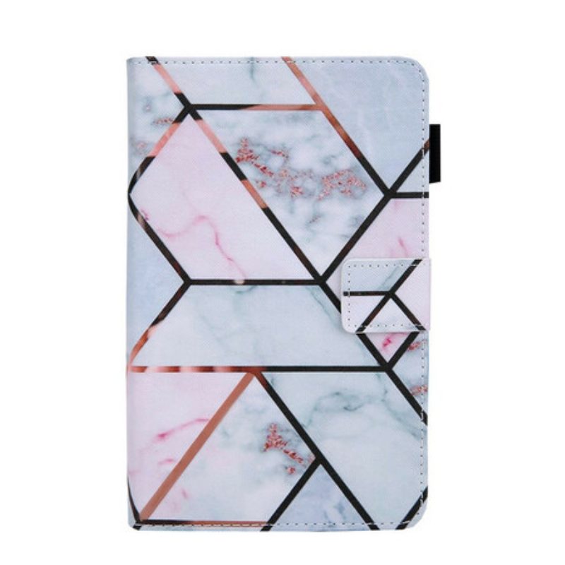 Folio Cover Samsung Galaxy Tab A7 Lite Marmo Geometrico